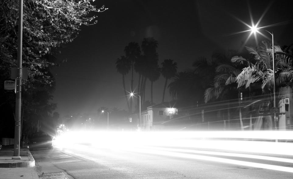 Los Angeles night traffic